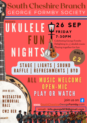 Branch Poster September 2025 with banjolele