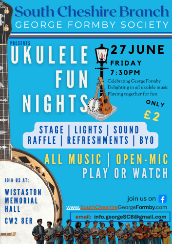 Branch Poster June 2025 with banjolele 